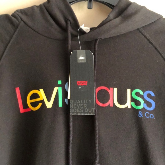 NWT LEVI'S WOMEN'S SWEATSHIRT BLACK SZ M - Picture 5 of 6